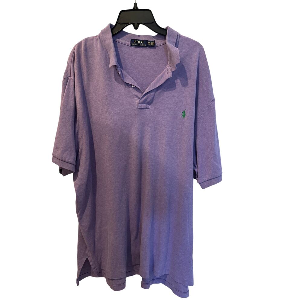 ⭐️ Men’s Polo Ralph Lauren Purple Polo Shirt Size XXL Preppy. office Casual Golf